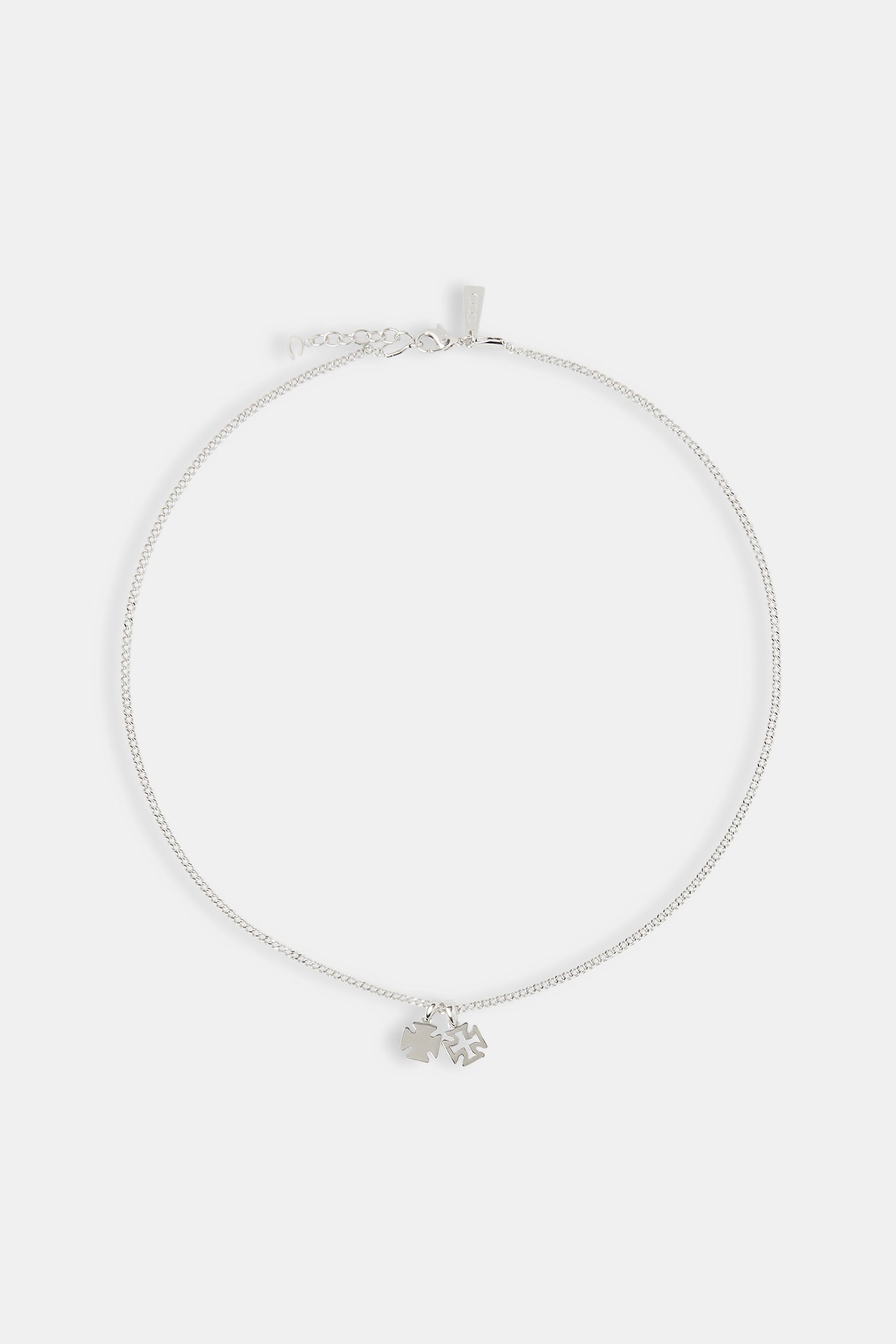 Halskette mit doppelt poliertem Kreuzmotiv – 10 mm