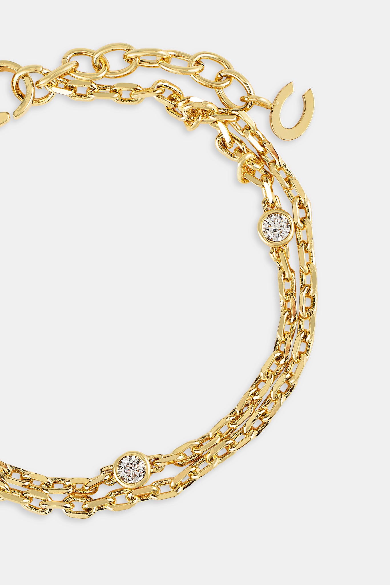 Doppellagiges Ice Rolo-Armband – 5 mm