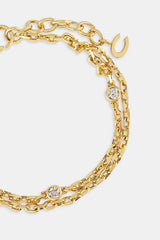 Doppellagiges Ice Rolo-Armband – 5 mm