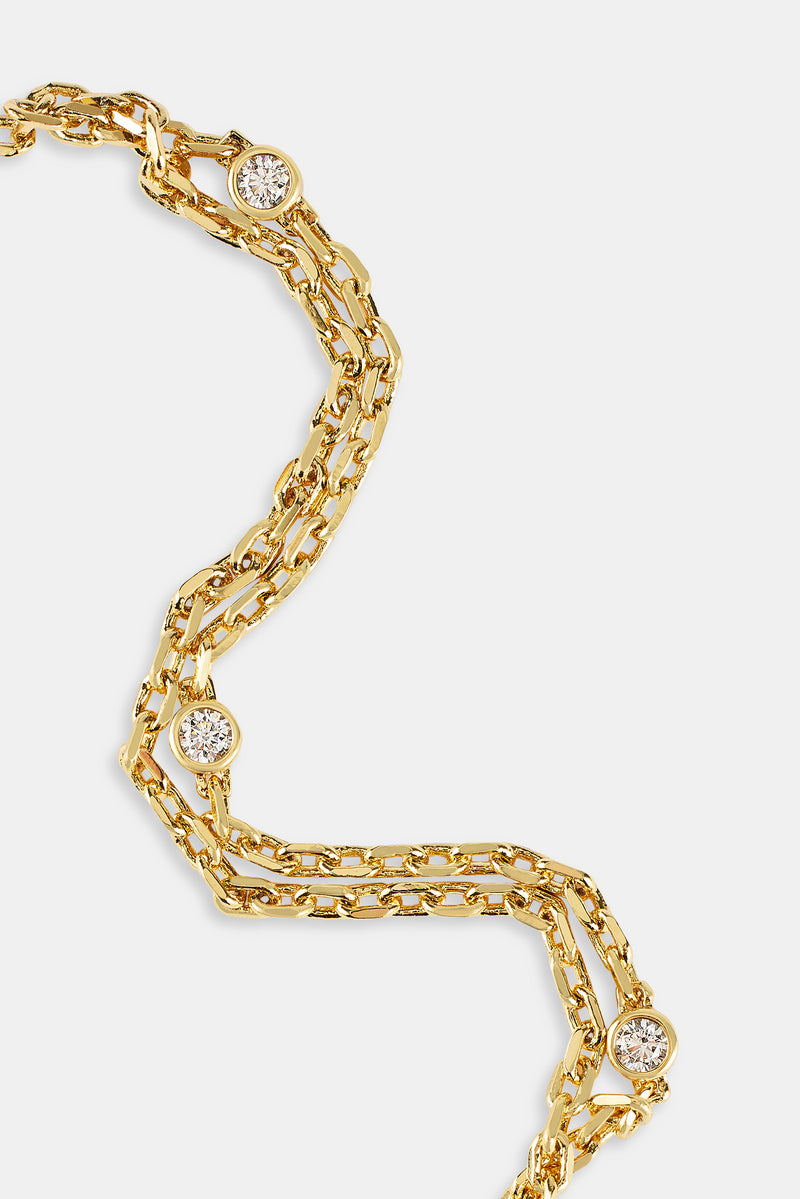 Doppellagiges Ice Rolo-Armband – 5 mm