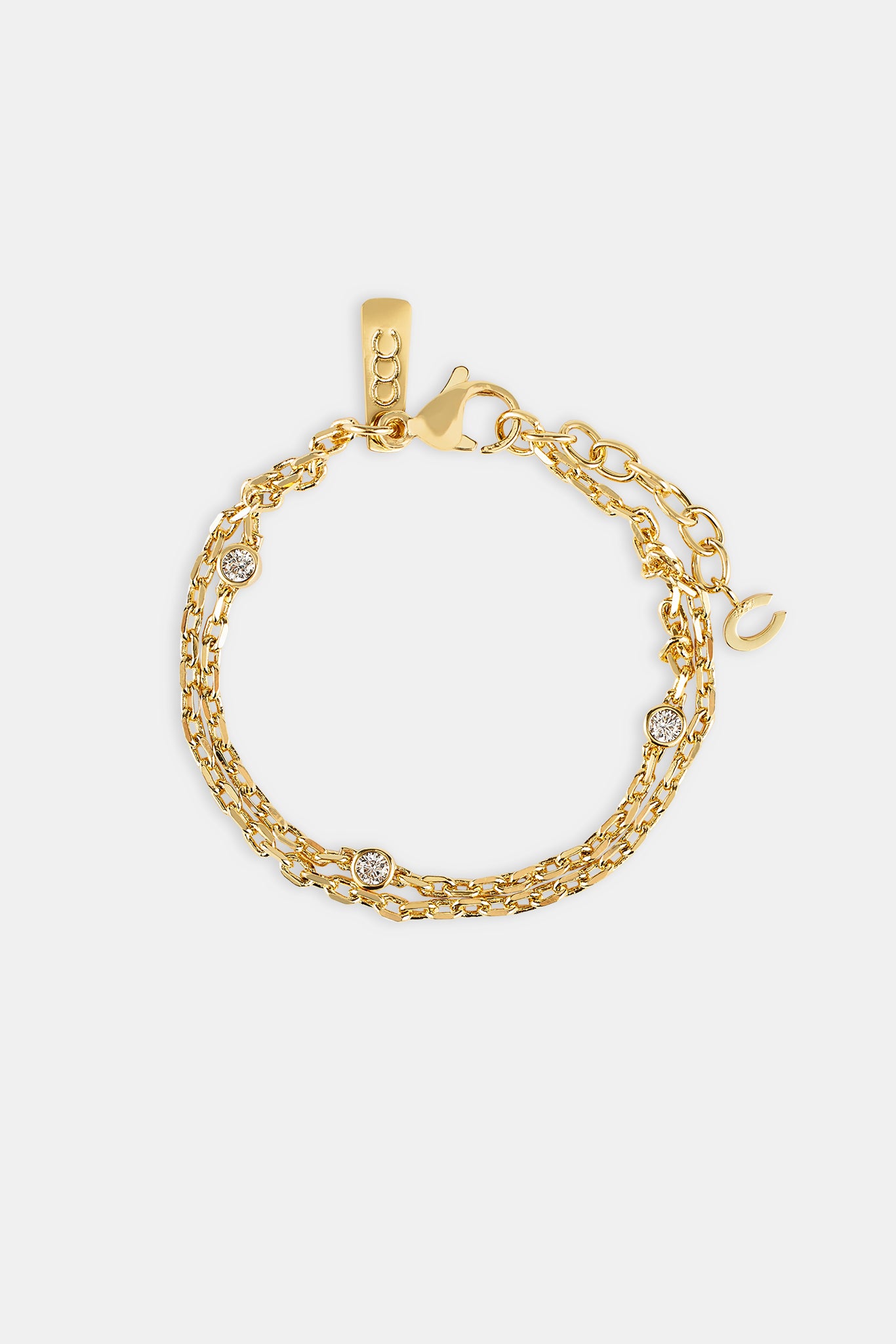 Doppellagiges Ice Rolo-Armband – 5 mm