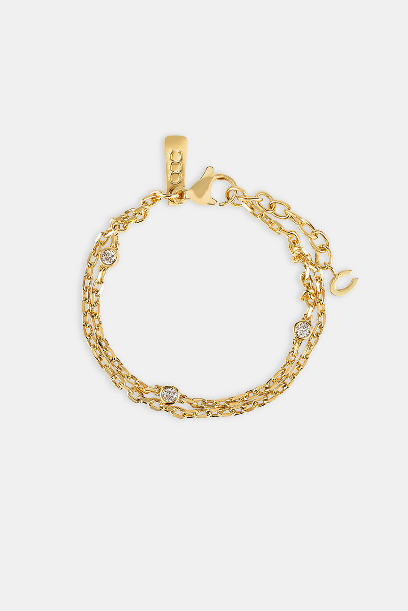 Doppellagiges Ice Rolo-Armband – 5 mm