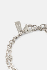 Doppellagiges Rolo-Armband mit Eis- und Motivmotiv – 10 mm