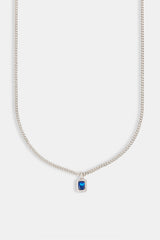 Dunkelblaue Edelsteinkette - 10mm