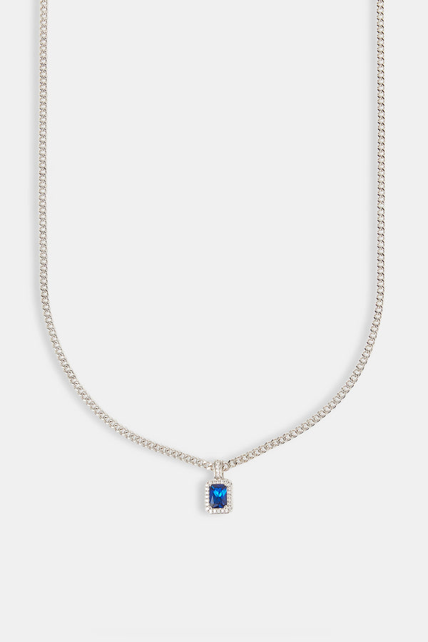 Dunkelblaue Edelsteinkette - 10mm