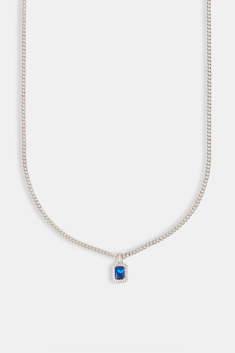 Dunkelblaue Edelsteinkette - 10mm