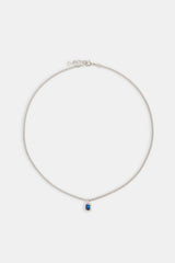 Dunkelblaue Edelsteinkette - 10mm