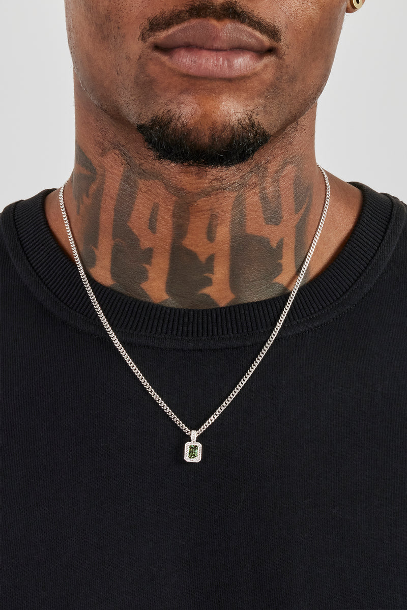 Dunkelgrüne Edelsteinkette - 10mm