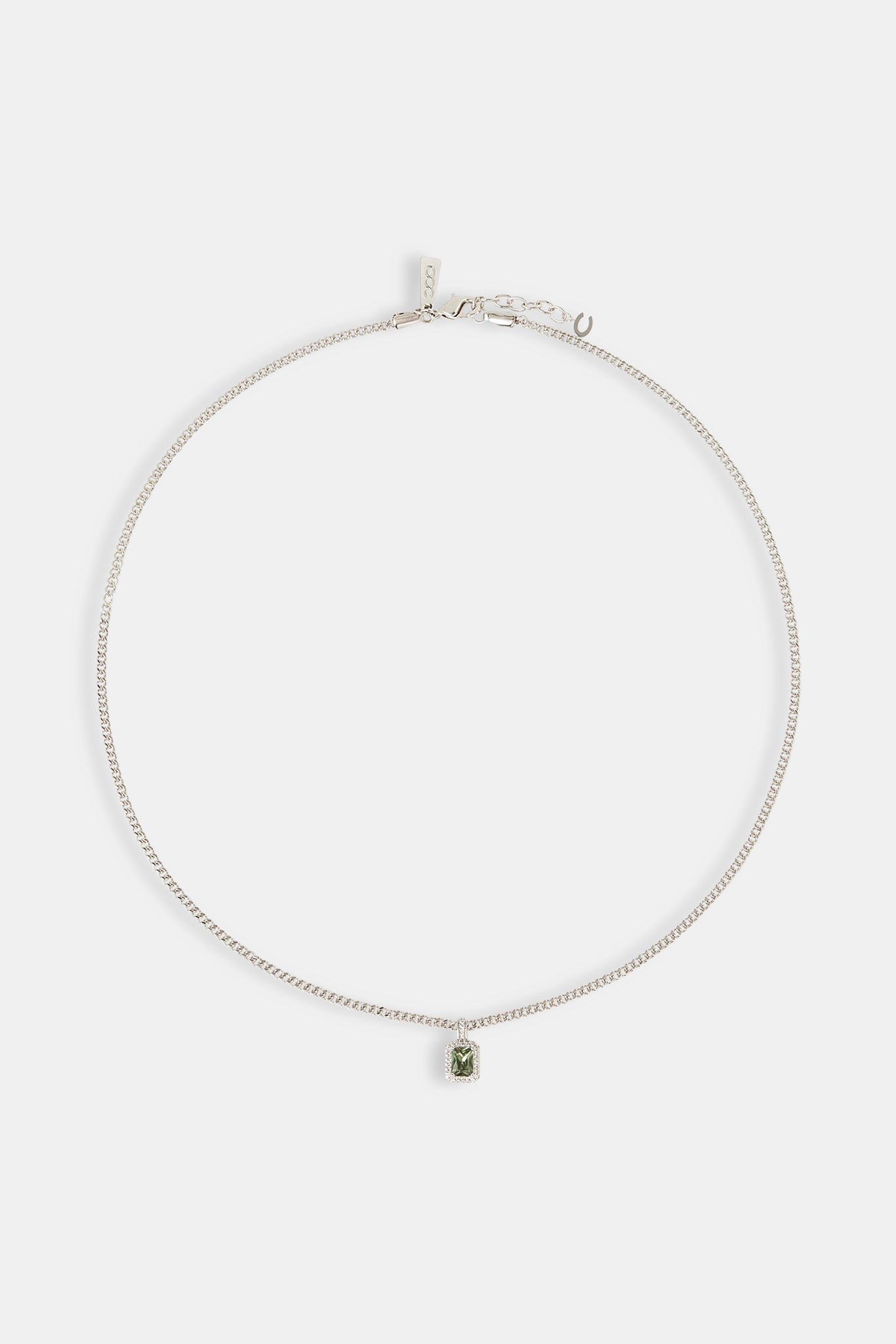 Dunkelgrüne Edelsteinkette - 10mm