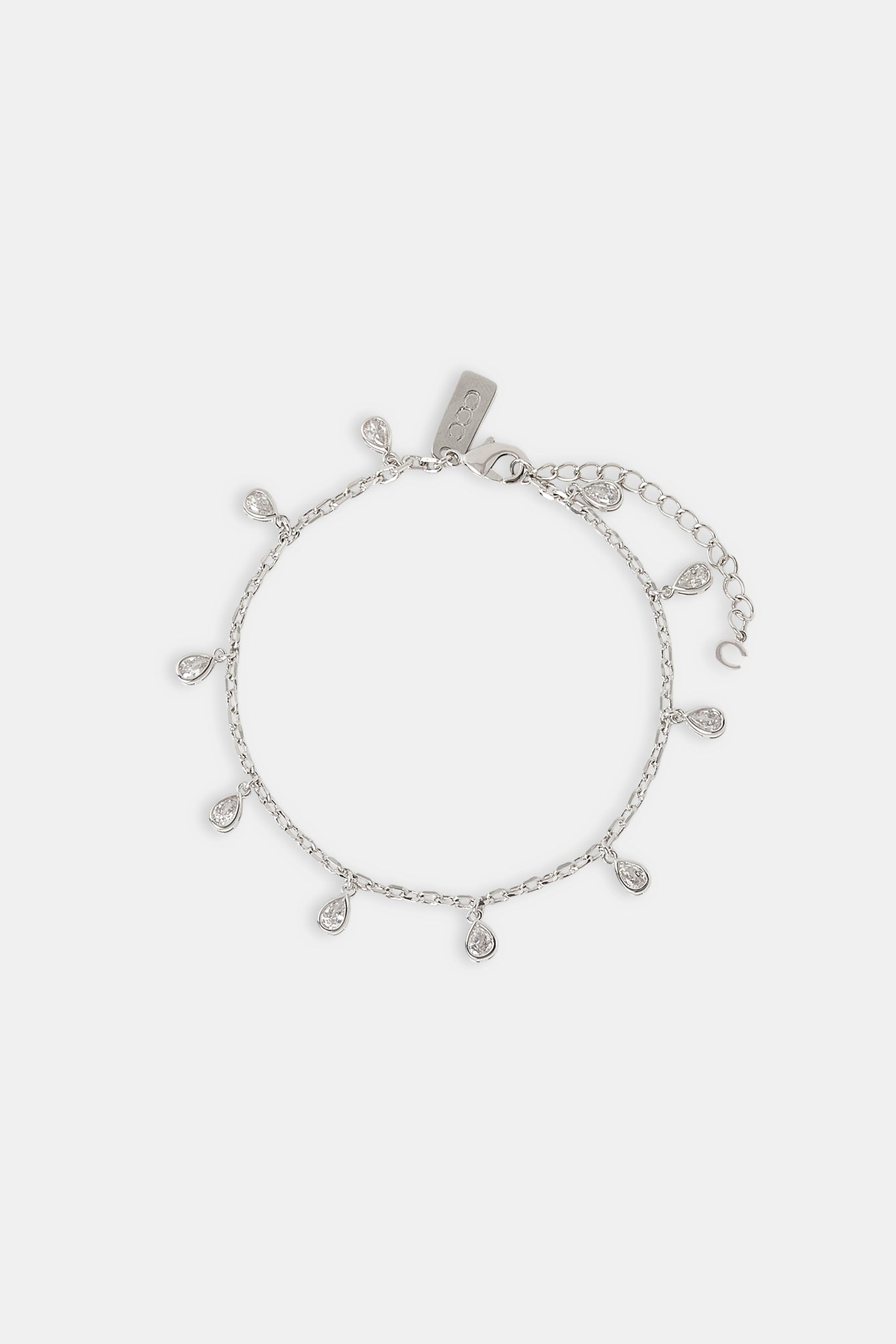 Fußkettchen mit Tropfen-Edelsteinen – 6 mm 