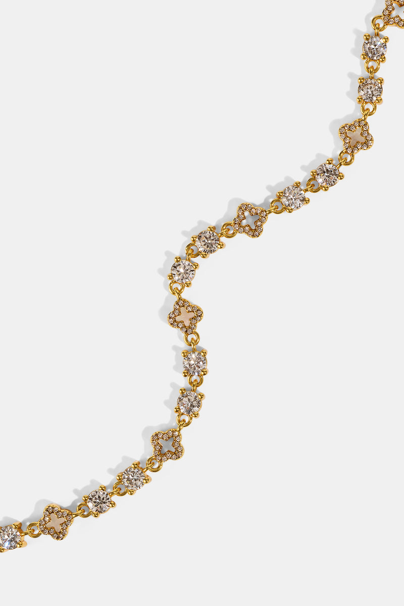 Motif & Circle CZ Multigem Chain - 6mm - Gold | Womens Chains | Shop ...