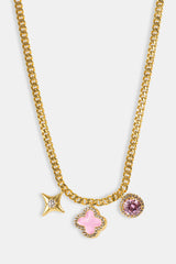 Halskette mit verschiedenen Motiven - 10mm - Gold