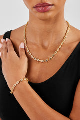 Iced Evil Eye Kette &amp; Armband - 6mm