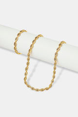 Iced Evil Eye Kette &amp; Armband - 6mm