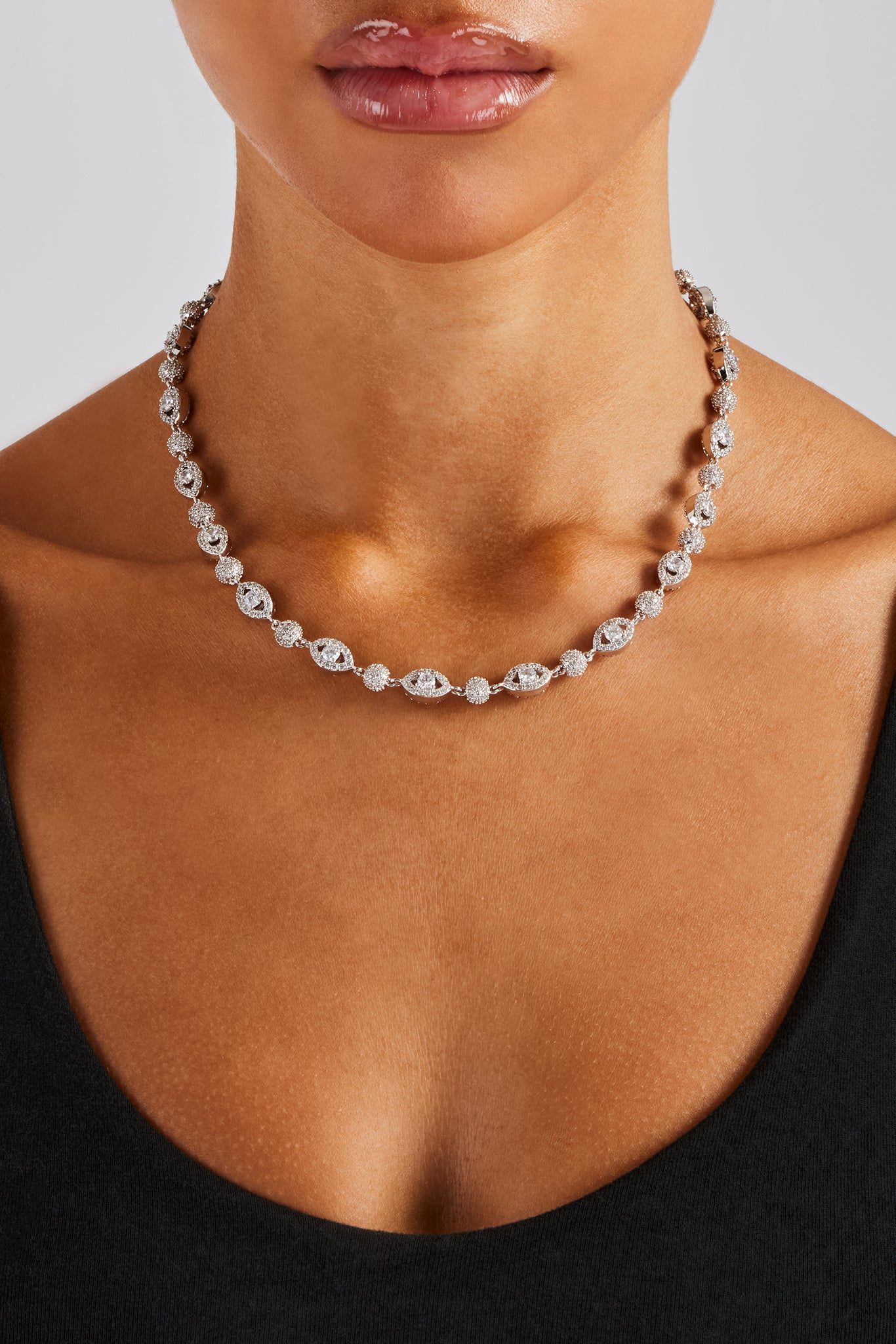 Vereiste Böser Blick Kette - 8mm