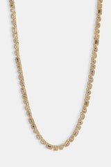 Mixed Shape Cluster Chain - 6mm - Gold