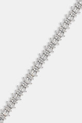 Iced Marquise Mixed Shape Bracelet - 5mm - White