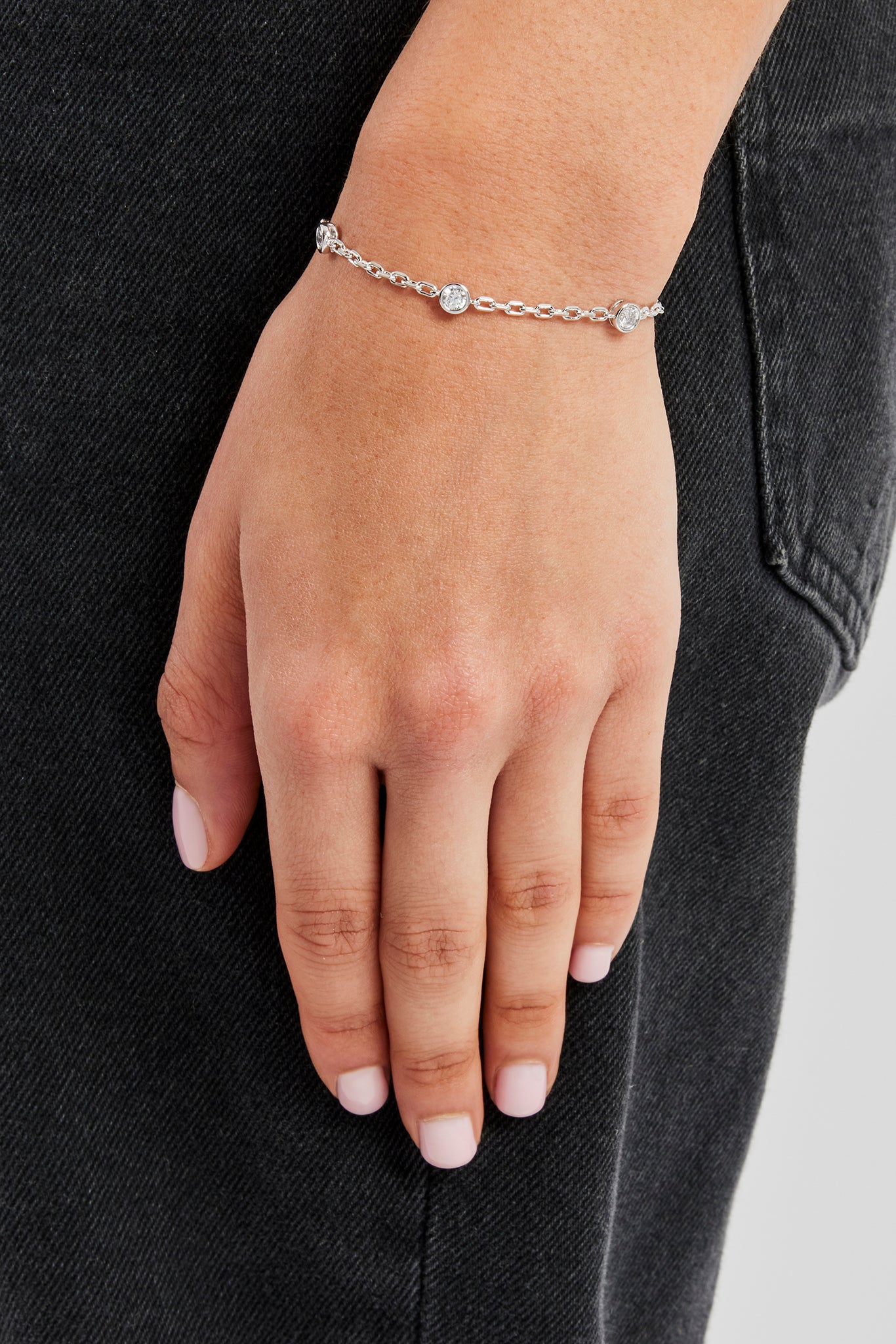 Gemstone Rolo Bracelet - 5mm