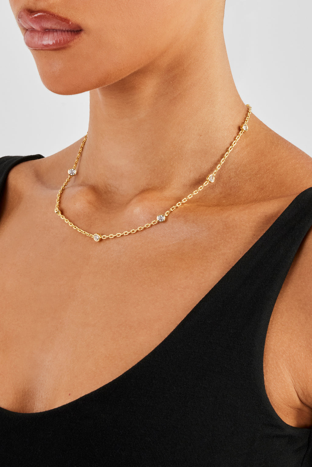 Woman's Rolo Chain Gemstone Rolo Chain - 5mm - Gold | Womens Chains | Shop Essential ...
