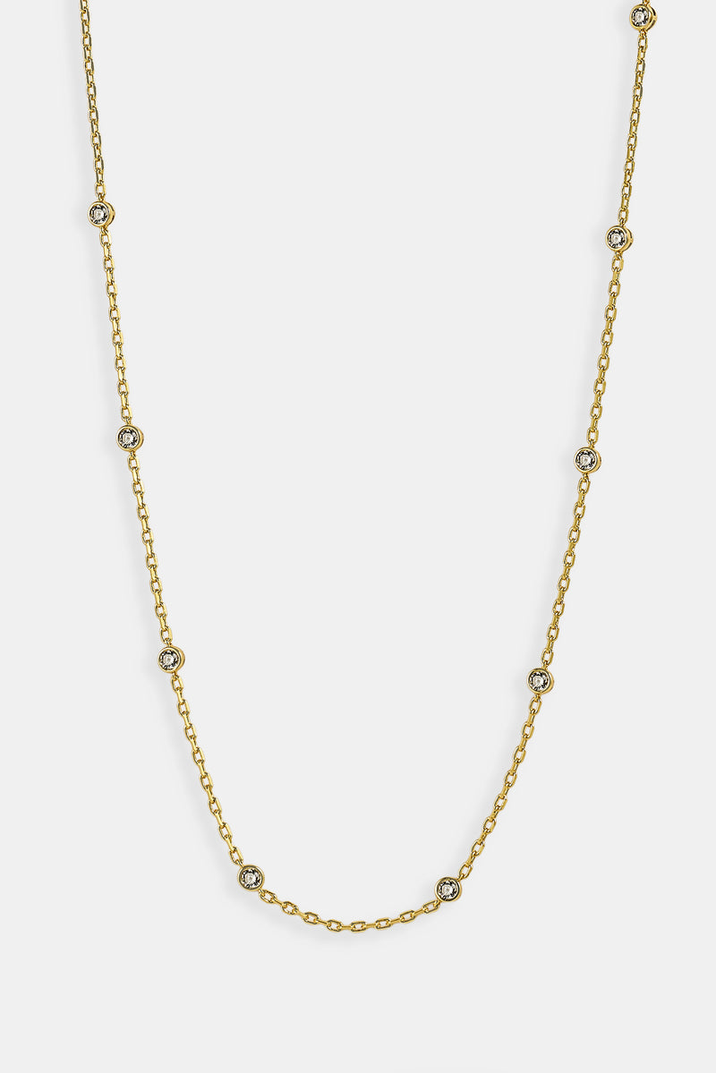 Gemstone Rolo Chain - 5mm - Gold