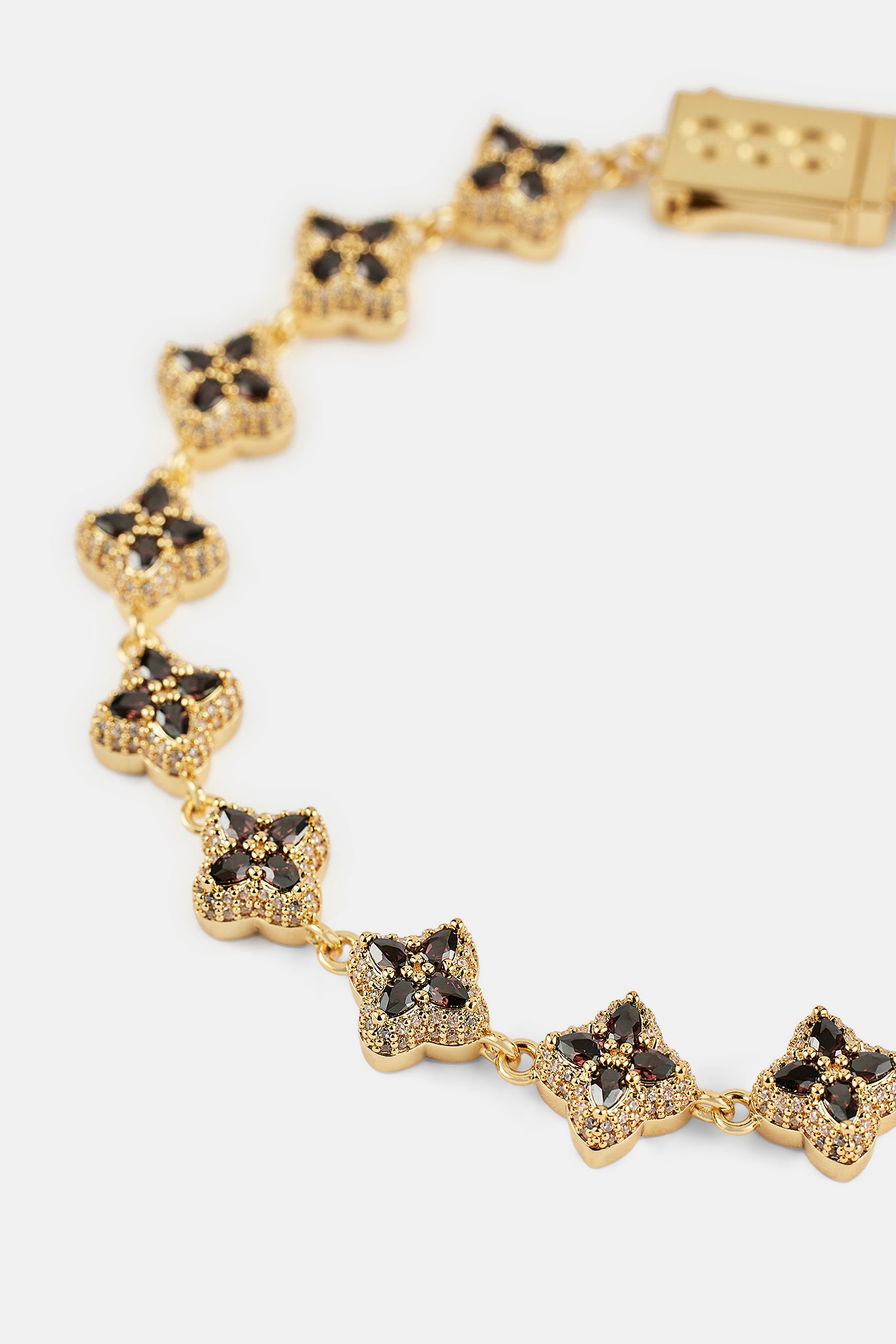 Armband mit Schokoladenbaguette-Motiv – 8 mm – Gold