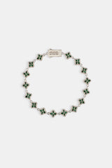 Grünes Baguette-Armband – 8 mm