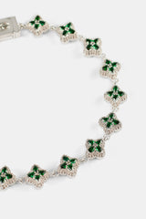 Grünes Baguette-Armband – 8 mm