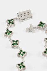 Grünes Baguette-Armband – 8 mm