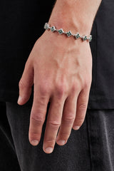 Grünes Baguette-Armband – 8 mm