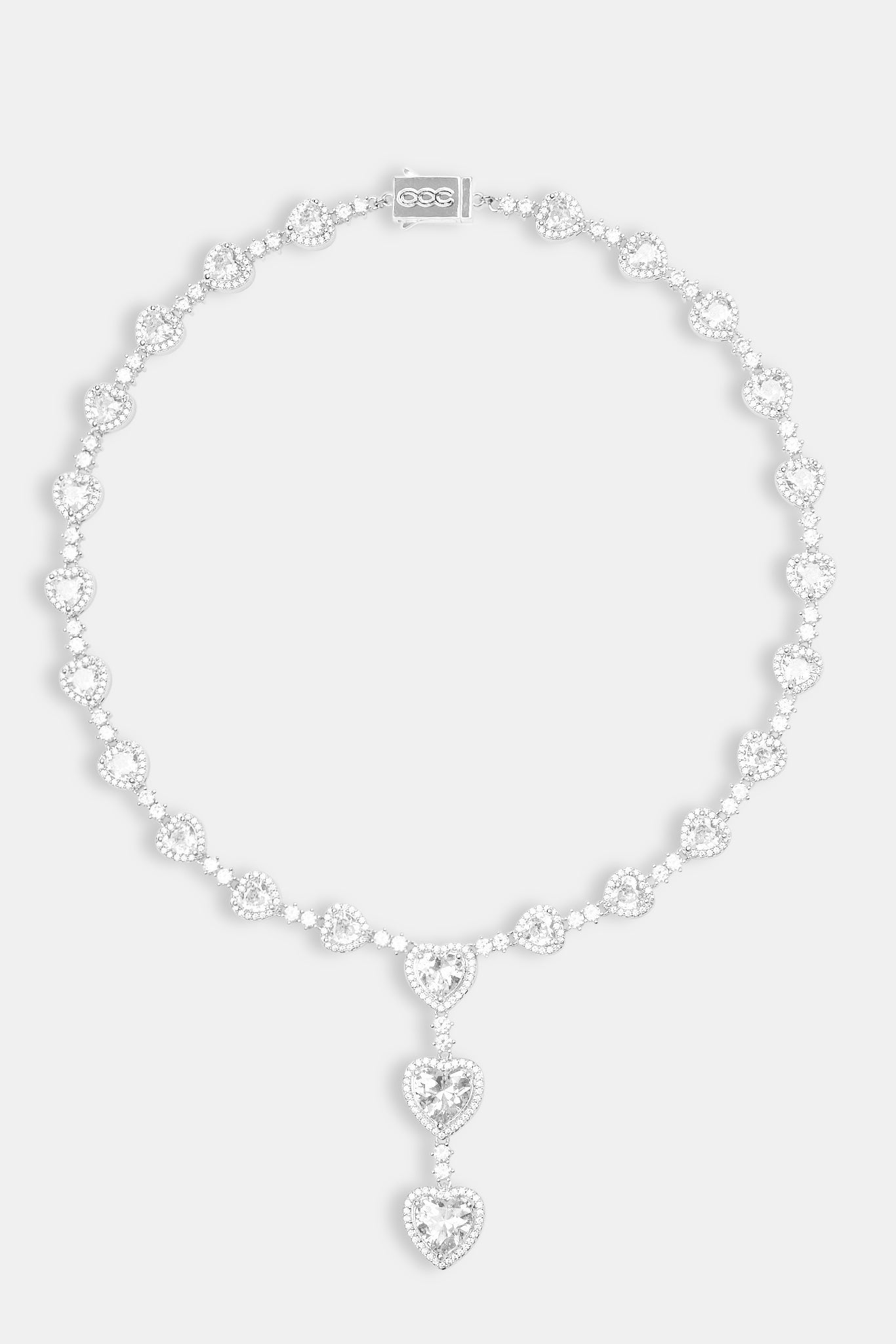 Single Drop Chain Heart Drop Chain - White | Womens Chains | Shop Drop Chains at CERNUCCI ...