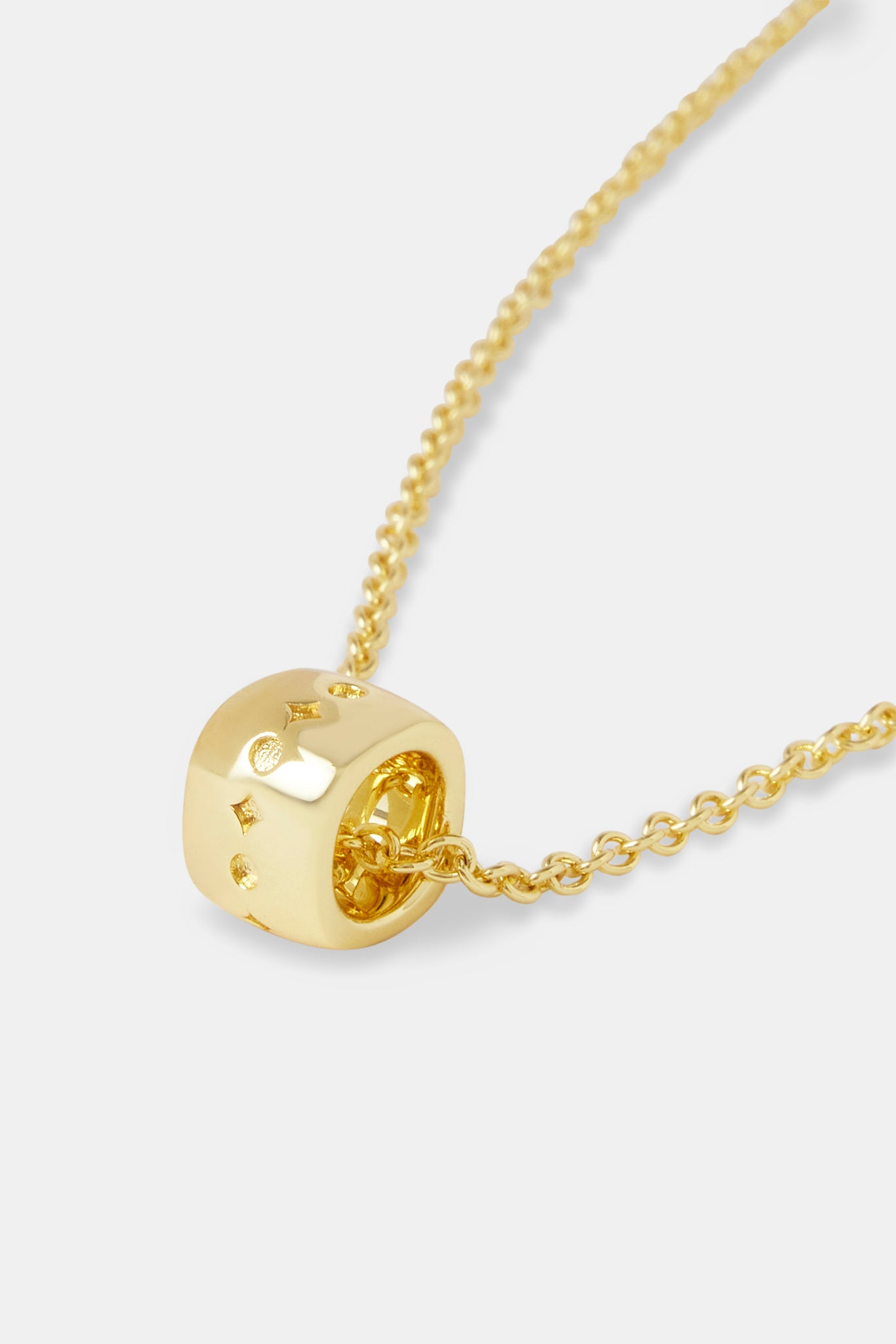 Gravierte Creolen-Rolo-Halskette – 12 mm