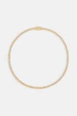 Iced Cuban Link Chain - 5mm - Gold