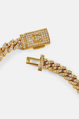 Iced Cuban Link Armband – 5 mm – Gold