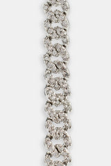 Iced Cuban Link Bracelet - 5mm - White