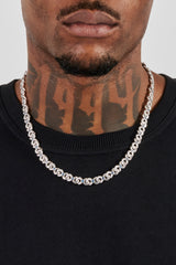 Unendlichkeitskette mit eisblauem Stein – 6 mm