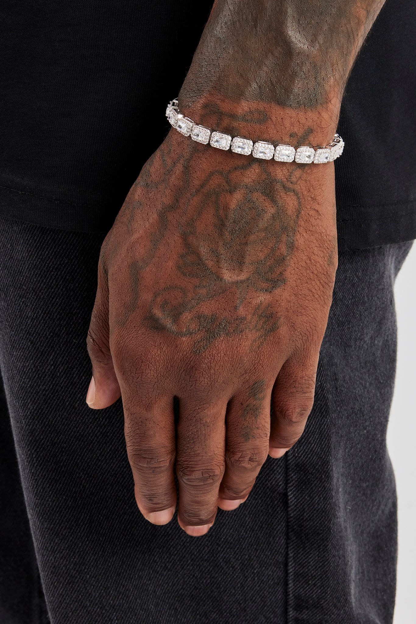 Iced Bezel Cluster Tennisarmband – 6 mm