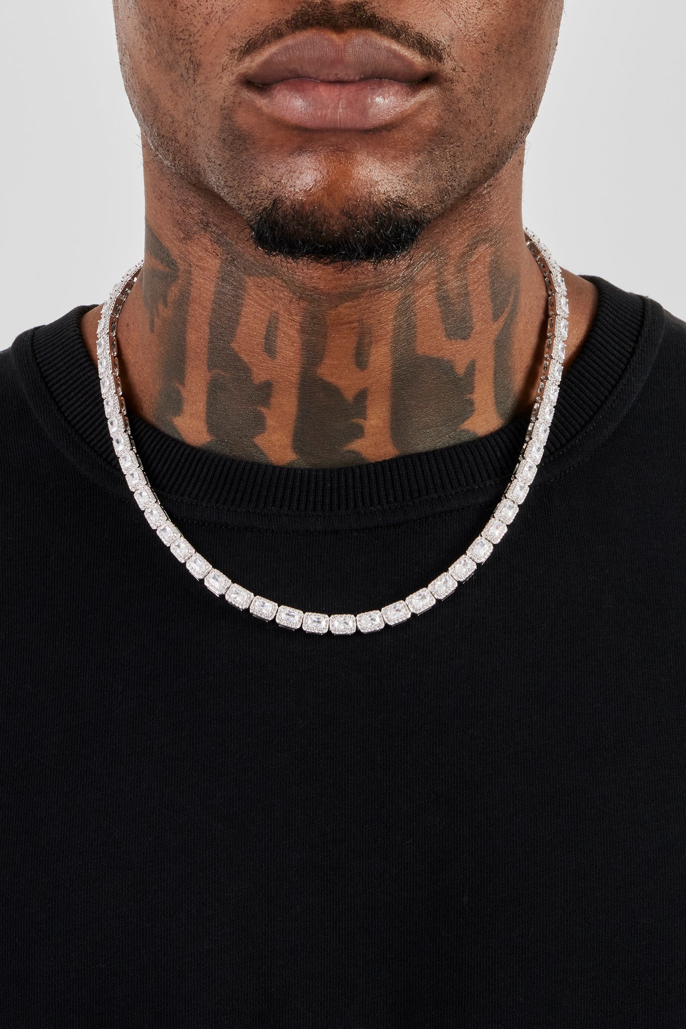 Iced Bezel Cluster Tenniskette – 6 mm