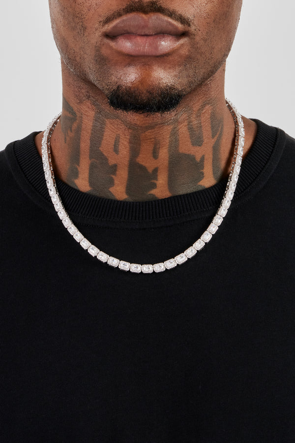 Iced Bezel Cluster Tenniskette – 6 mm