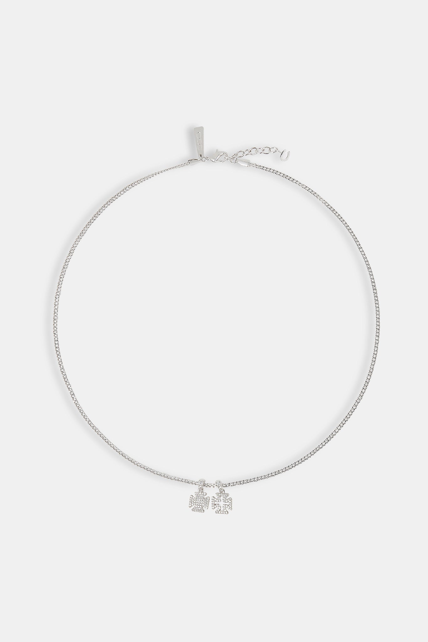 Kubanische Halskette mit vereistem Doppelkreuzmotiv – 10 mm