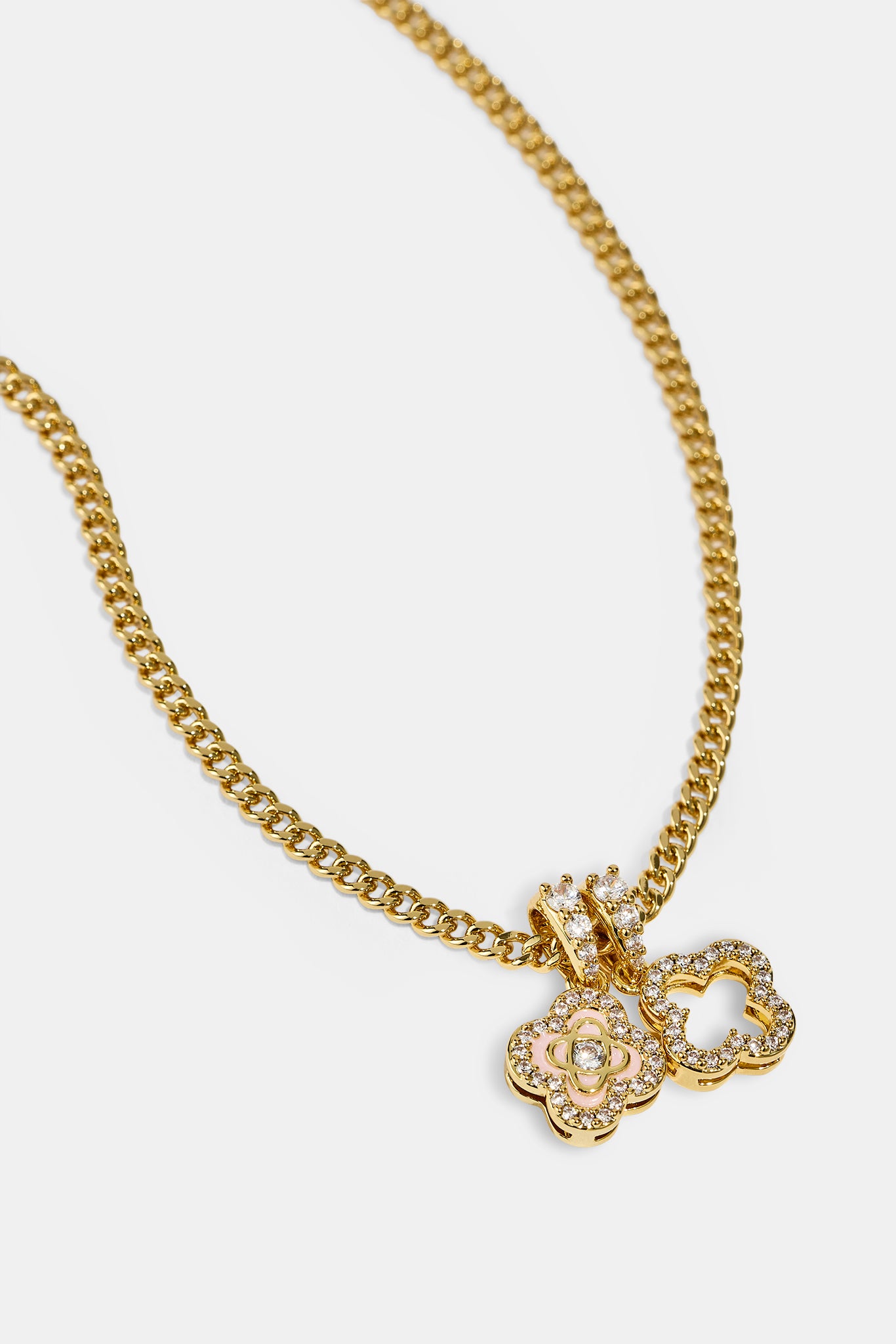 Halskette mit doppelt emaillierten Verzierungen und einem verzierten Motiv – 10 mm