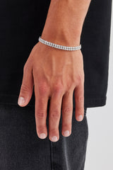 Iced Double Tennis Bracelet - 6mm