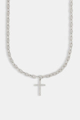 Iced Drop Cross Kaffeebohnenkette - 6mm