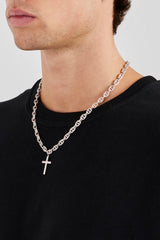 Iced Drop Cross Kaffeebohnenkette - 6mm