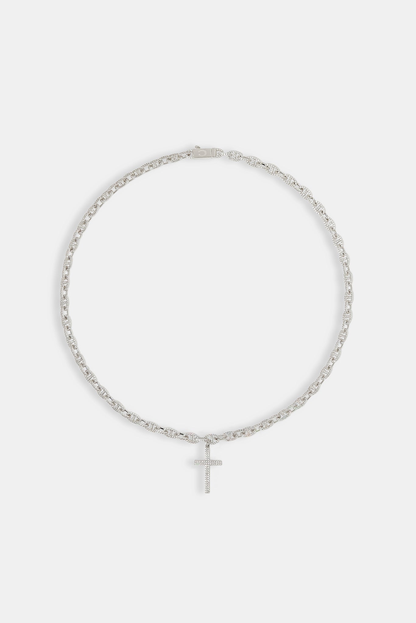 Iced Drop Cross Kaffeebohnenkette - 6mm