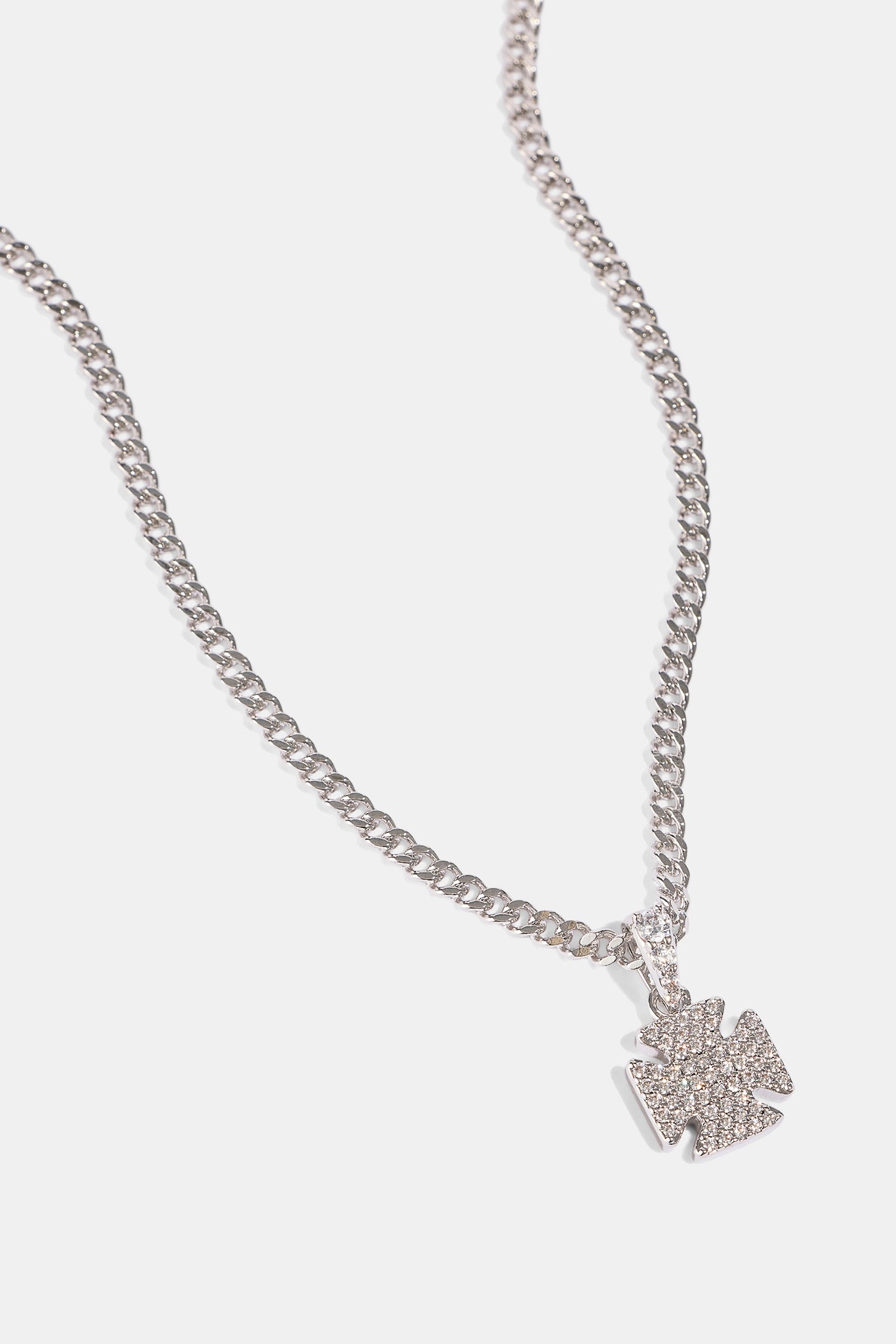 Kubanische Halskette mit Eiskreuzmotiv – 10 mm