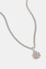 Kubanische Halskette mit Eiskreuzmotiv – 10 mm