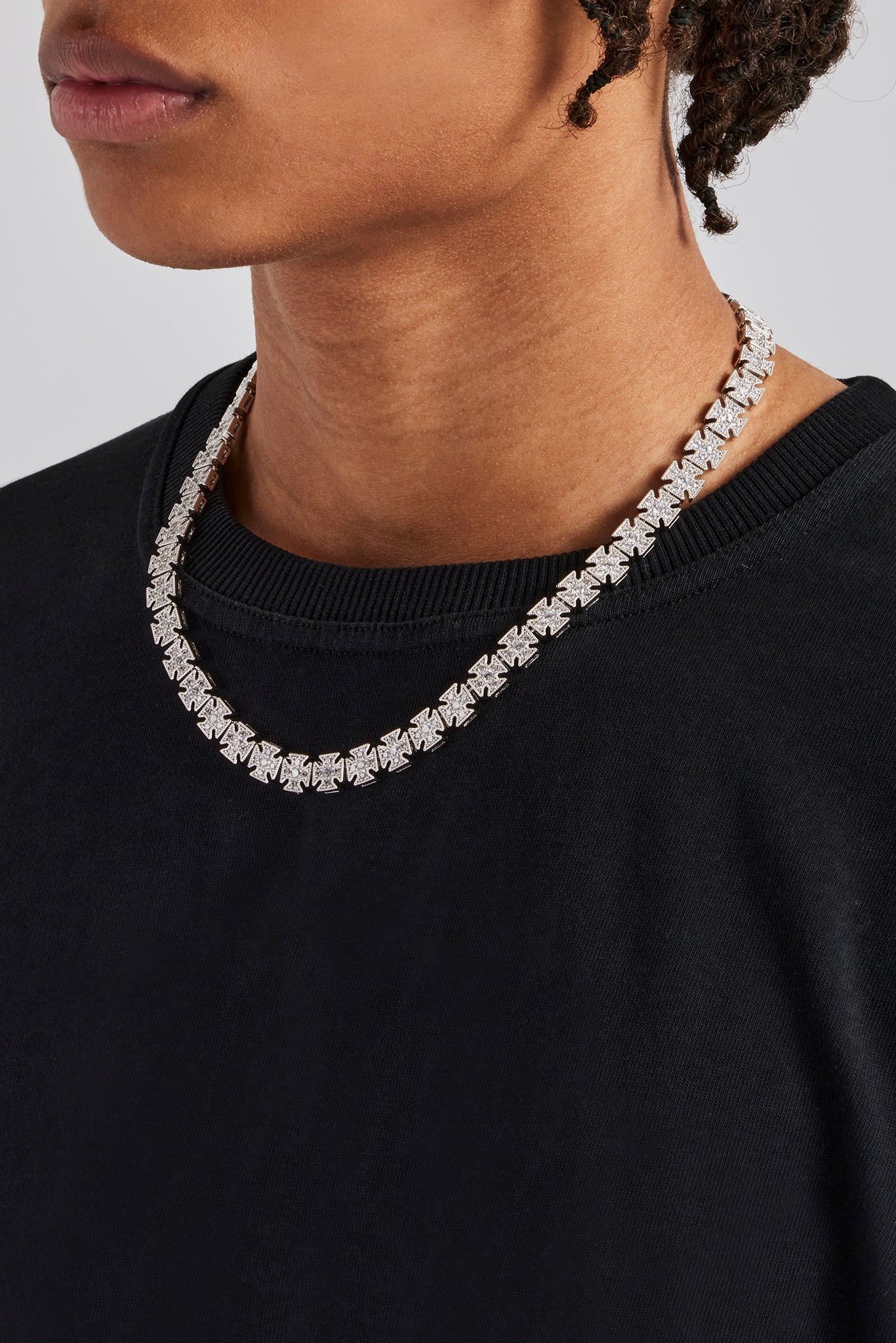 Kette mit Eiskreuzmotiv – 10 mm