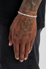 Iced Infinity & Stone Bracelet - 6mm