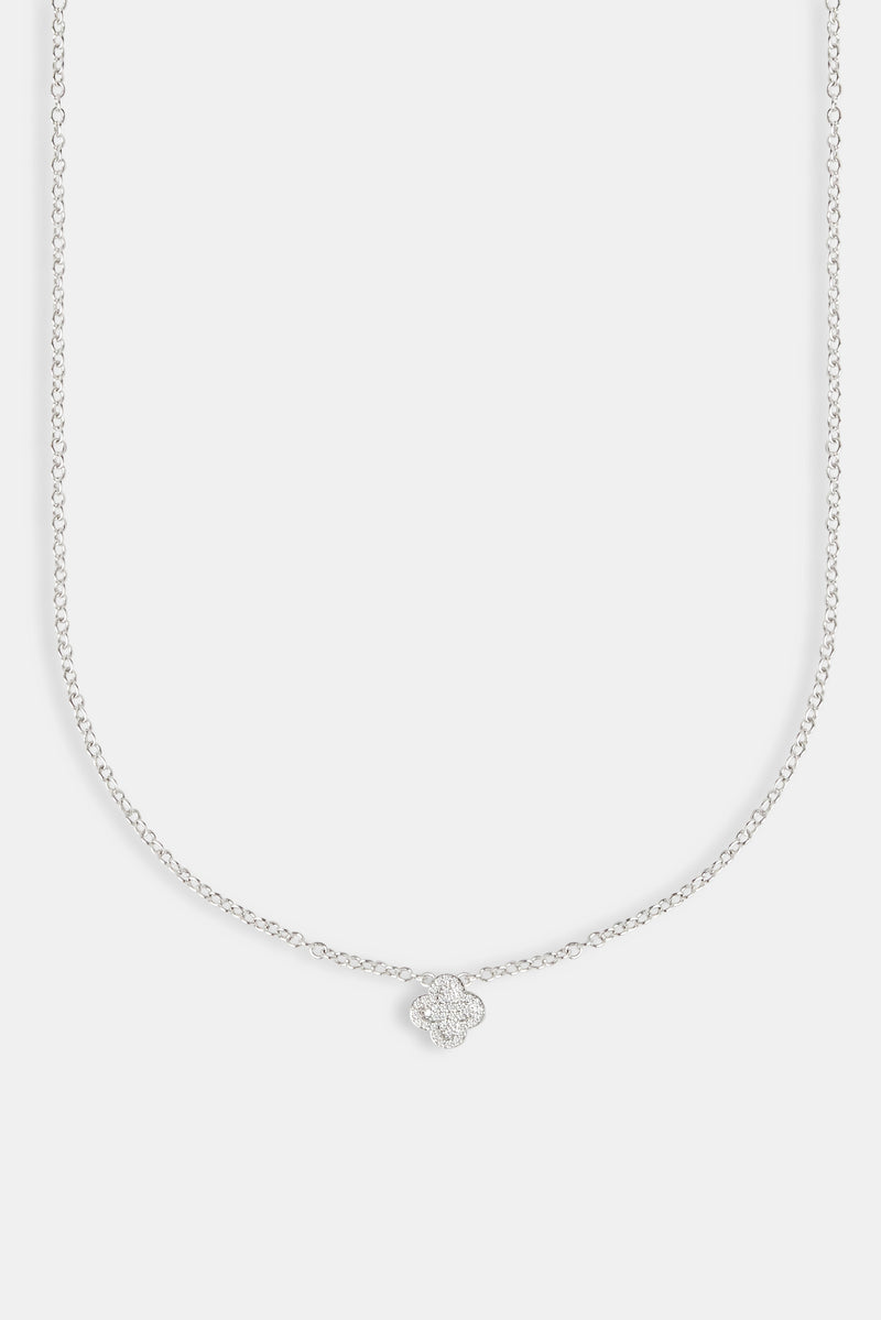 10 mm Halskette mit Eismotiv – Weiß