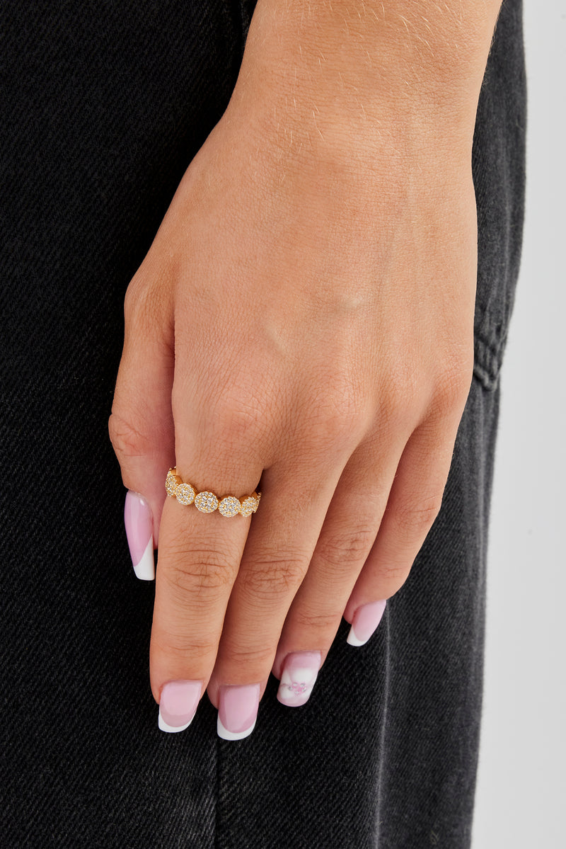 Runder Bandring mit Eispflaster – 5 mm